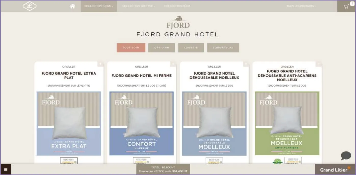 Lestra - catalogue e-commerce B2B