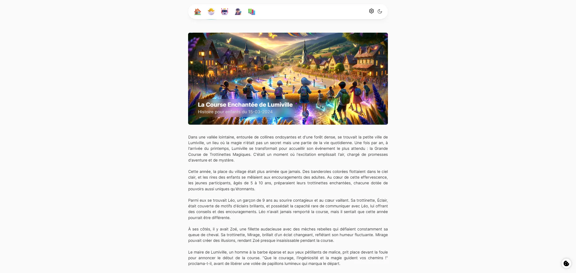 Minute Lecture - page d'accueil