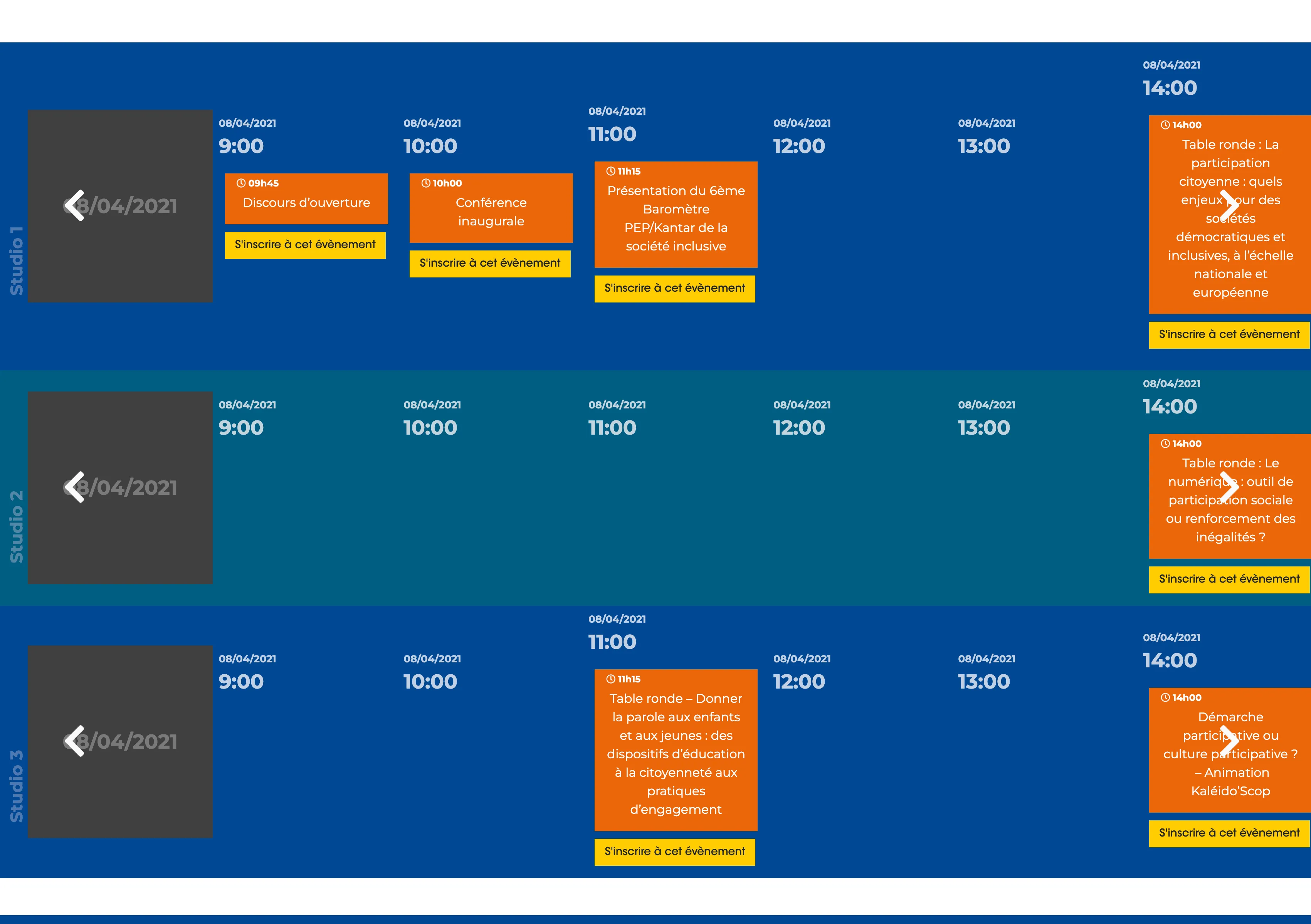 Les Rencontres PEP - programme