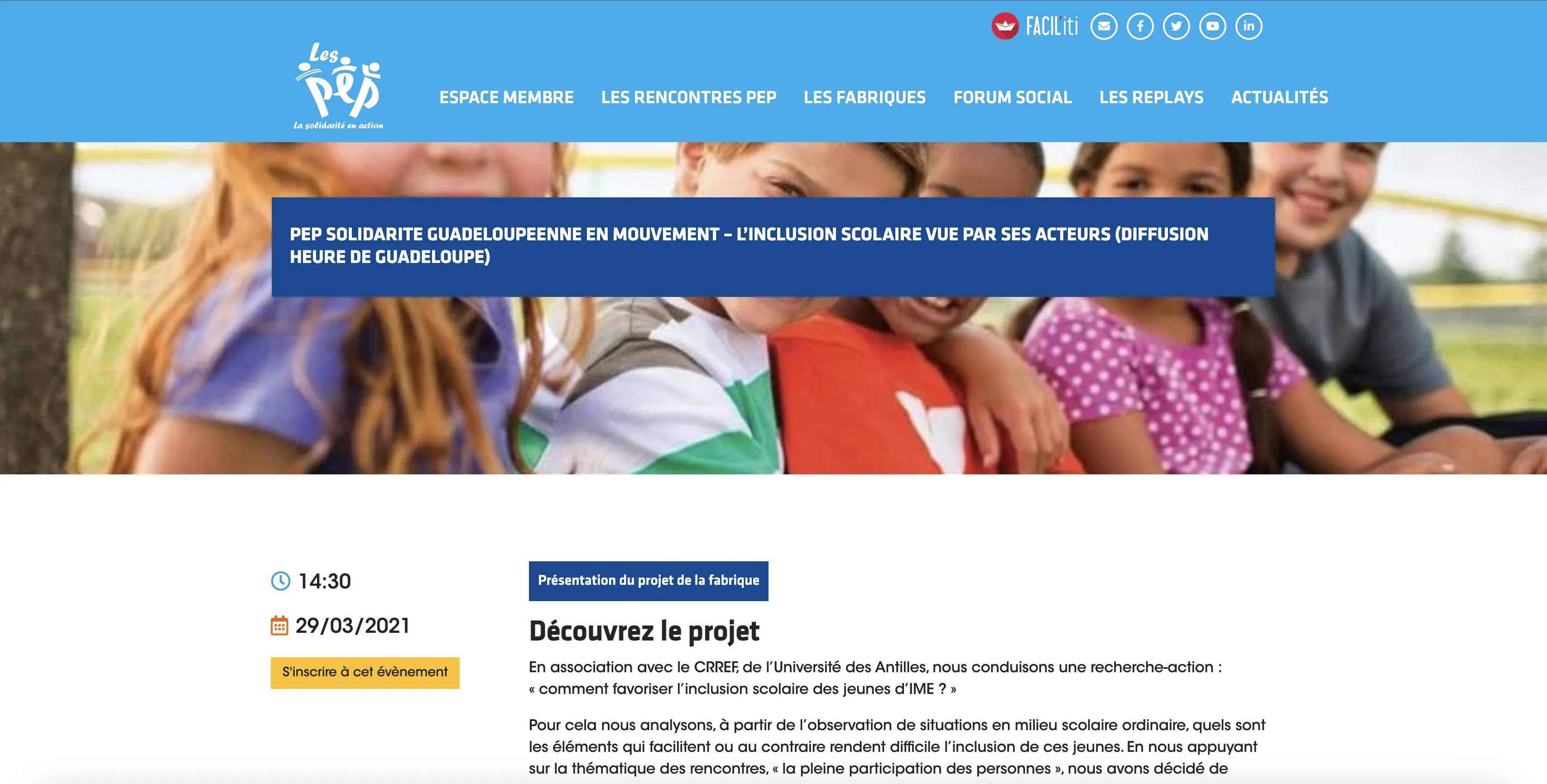 Les Rencontres PEP - intervenants