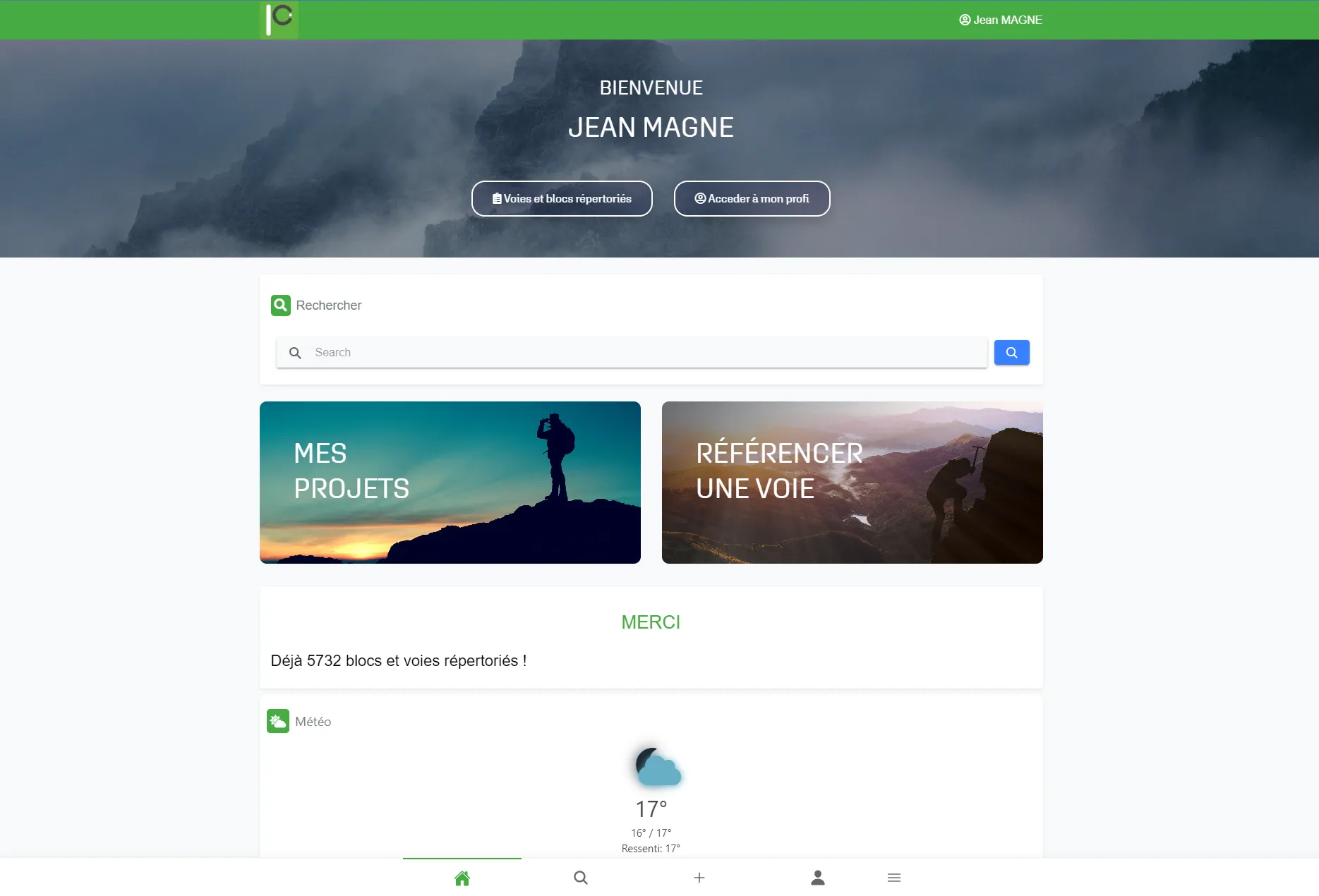 Capture du projet Projet C